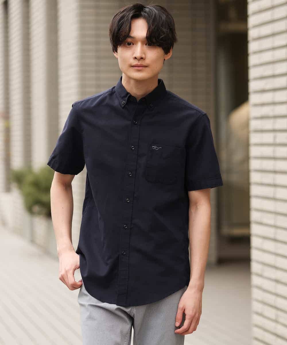 KHBGP43039 a.v.v MEN(アー・ヴェ・ヴェ) 【S-XXL】オックス半袖シャツ ライトブルー