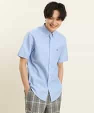 KHBGP43039 a.v.v MEN(アー・ヴェ・ヴェ) 【S-XXL】オックス半袖シャツ ライトブルー