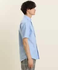 KHBGP43039 a.v.v MEN(アー・ヴェ・ヴェ) 【S-XXL】オックス半袖シャツ ライトブルー
