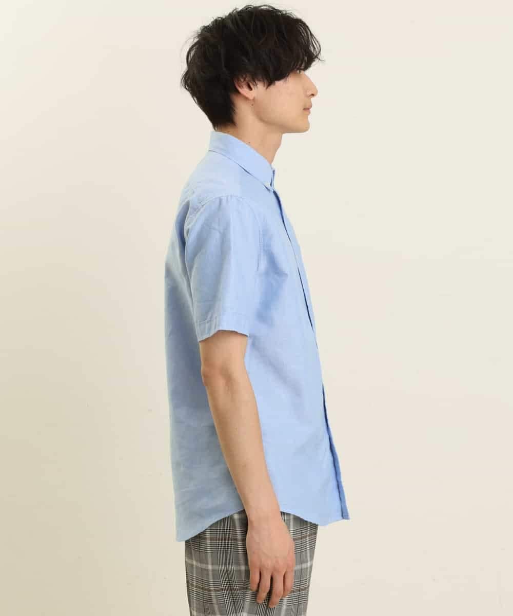 KHBGP43039 a.v.v MEN(アー・ヴェ・ヴェ) 【S-XXL】オックス半袖シャツ ライトブルー