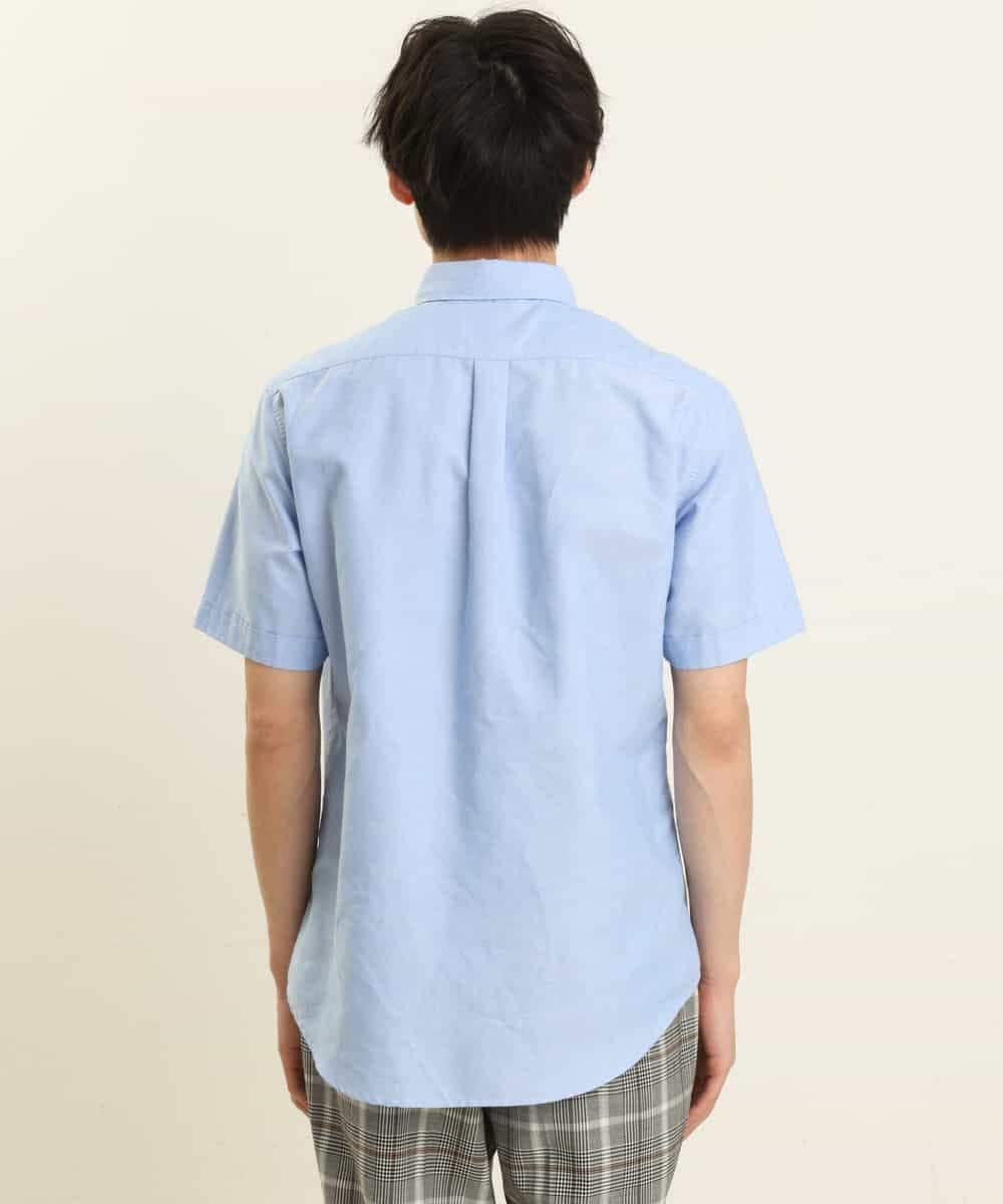 KHBGP43039 a.v.v MEN(アー・ヴェ・ヴェ) 【S-XXL】オックス半袖シャツ ライトブルー