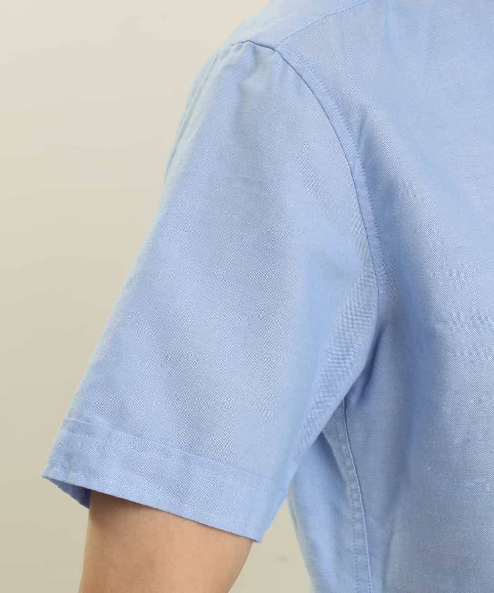 KHBGP43039 a.v.v MEN(アー・ヴェ・ヴェ) 【S-XXL】オックス半袖シャツ ライトブルー