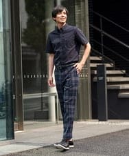 KHBGP43039 a.v.v MEN(アー・ヴェ・ヴェ) 【S-XXL】オックス半袖シャツ ライトブルー