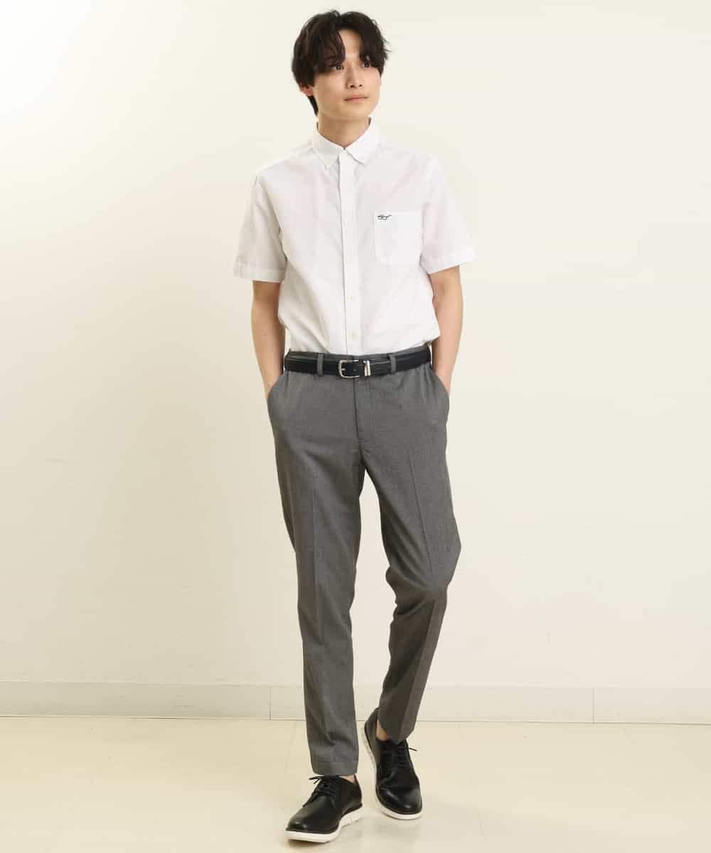 KHBGP43039 a.v.v MEN(アー・ヴェ・ヴェ) 【S-XXL】オックス半袖シャツ ライトブルー