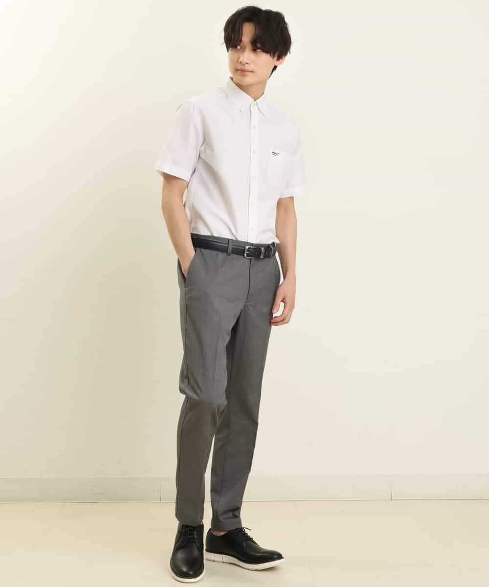 KHBGP43039 a.v.v MEN(アー・ヴェ・ヴェ) 【S-XXL】オックス半袖シャツ ライトブルー
