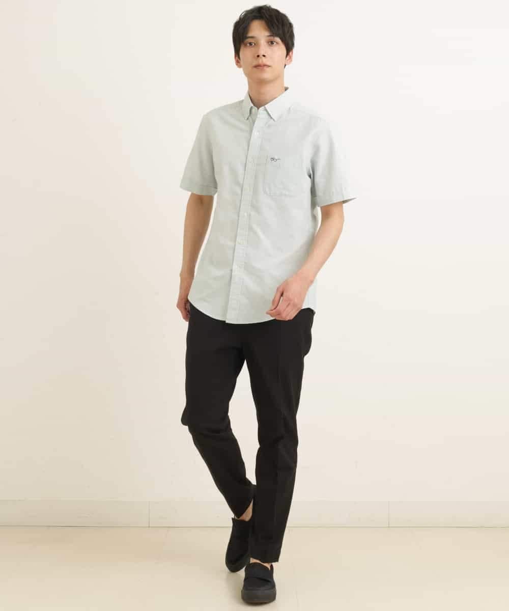 KHBGP43039 a.v.v MEN(アー・ヴェ・ヴェ) 【S-XXL】オックス半袖シャツ ライトブルー