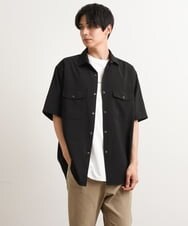 KHBGS53049 a.v.v MEN(アー・ヴェ・ヴェ) 【接触冷感/S-XXL】リライト Wポケットシャツ（セットアップ可） イエロー