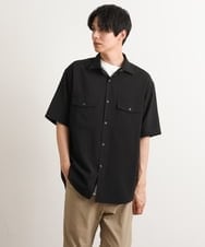 KHBGS53049 a.v.v MEN(アー・ヴェ・ヴェ) 【接触冷感/S-XXL】リライト Wポケットシャツ（セットアップ可） イエロー