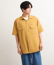 KHBGS53049 a.v.v MEN(アー・ヴェ・ヴェ) 【接触冷感/S-XXL】リライト Wポケットシャツ（セットアップ可） イエロー