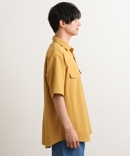 KHBGS53049 a.v.v MEN(アー・ヴェ・ヴェ) 【接触冷感/S-XXL】リライト Wポケットシャツ（セットアップ可） イエロー