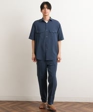 KHBGS53049 a.v.v MEN(アー・ヴェ・ヴェ) 【接触冷感/S-XXL】リライト Wポケットシャツ（セットアップ可） イエロー