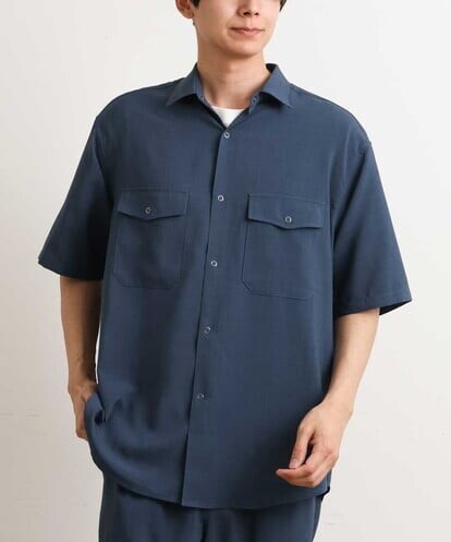 KHBGS53049 a.v.v MEN 【接触冷感/S-XXL】リライト Wポケットシャツ（セットアップ可）