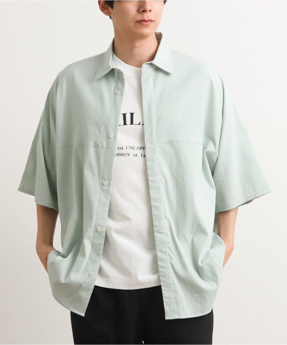 KHBGS91059 a.v.v MEN ワンサイズドルマンスリーブシャツ