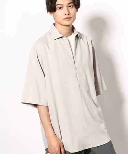 KHBGV25059 a.v.v MEN 【好印象シャツ】スキッパーシャツプルオーバー 五分袖
