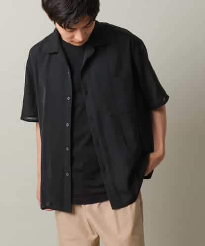 KHBGV49064 a.v.v MEN 【イージーケア/速乾】カラミストライプオープンカラーシャツ半袖