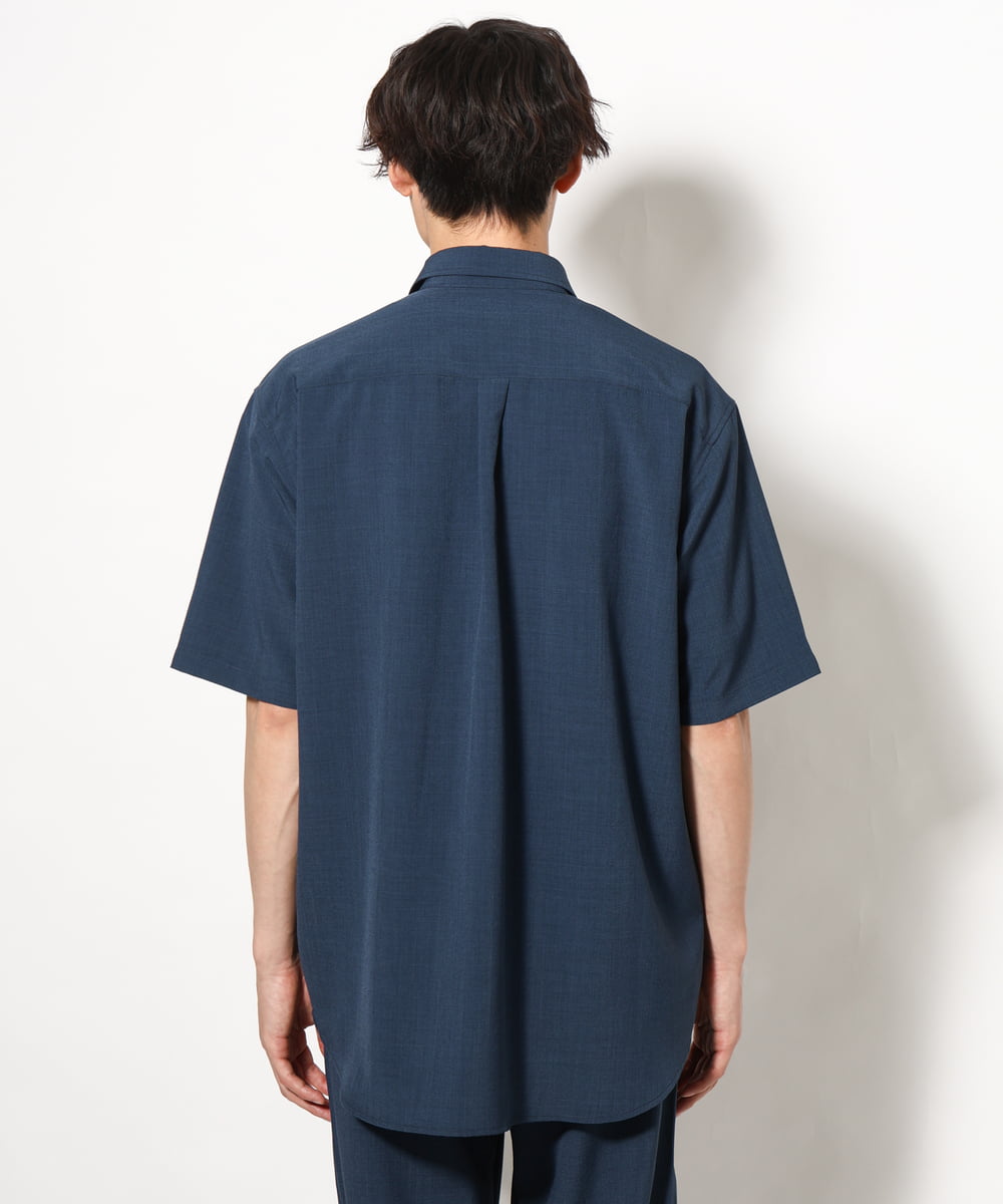 KHBGV53049 a.v.v MEN(アー・ヴェ・ヴェ) 【軽くて涼しい】ダブルポケットシャツ (セットアップ可）リライト シリーズ2 ブルー