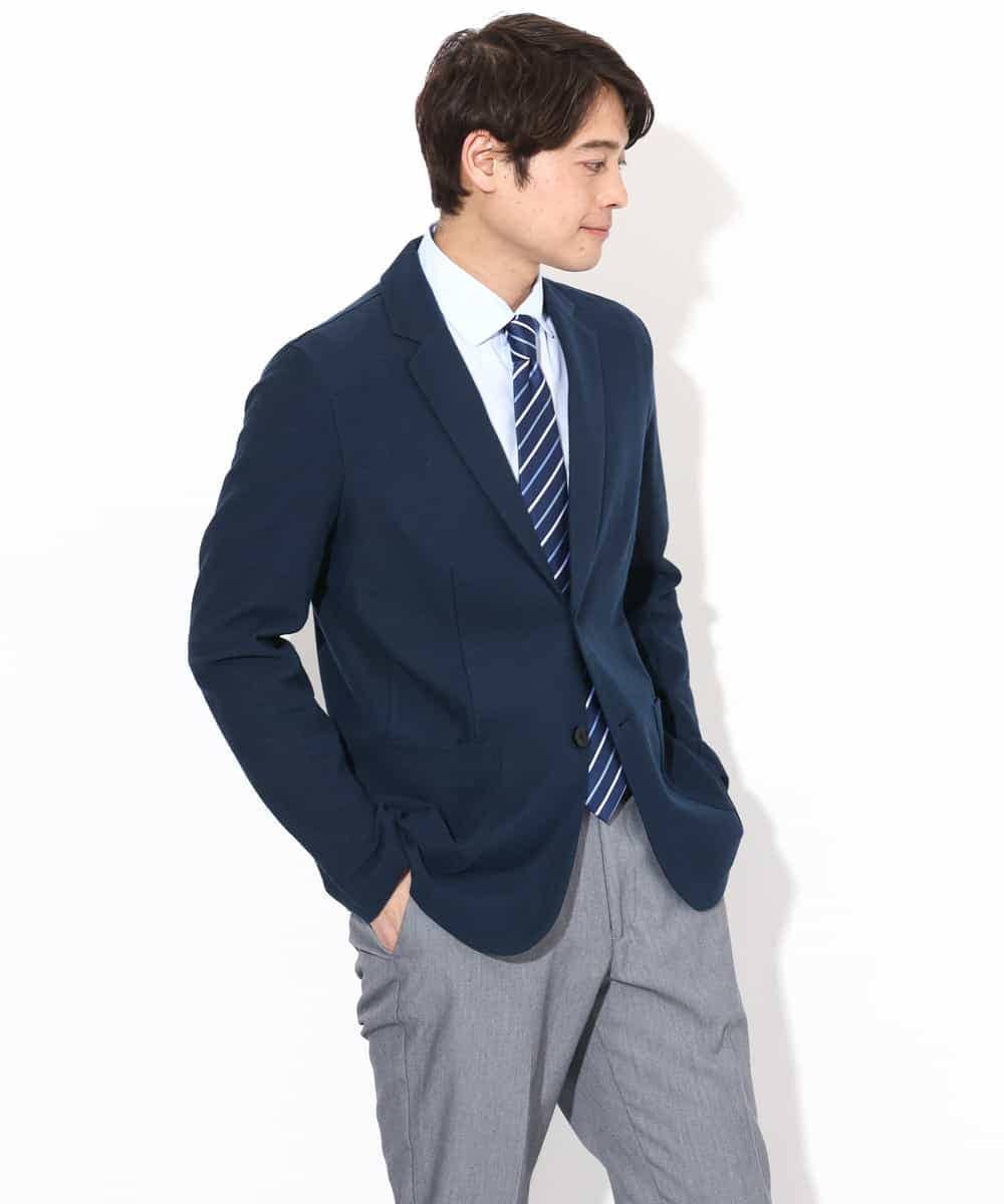 KHBGV86059 a.v.v MEN(アー・ヴェ・ヴェ) 【定番アイテム】マイクロツイルカッタウェイシャツ 半袖 ライトブルー