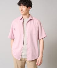KHBHA70049 a.v.v MEN(アー・ヴェ・ヴェ) 【速乾/イージーケア】リネン混半袖シャツ ピンク