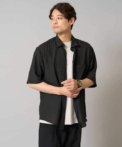 KHBHA74059 a.v.v MEN 【接触冷感】ワッシャーシアーワイドシルエットシャツ