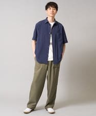 KHBHA77049 a.v.v MEN(アー・ヴェ・ヴェ) 【イージーケア/接触冷感】レギュラーカラーシャツ/リライト夏2【吸水速乾/UVカット】 ベージュ