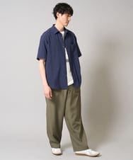 KHBHA77049 a.v.v MEN(アー・ヴェ・ヴェ) 【イージーケア/接触冷感】レギュラーカラーシャツ/リライト夏2【吸水速乾/UVカット】 ベージュ