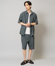 KHBHA77049 a.v.v MEN(アー・ヴェ・ヴェ) 【イージーケア/接触冷感】レギュラーカラーシャツ/リライト夏2【吸水速乾/UVカット】 ベージュ