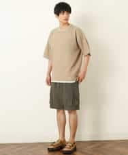 KHBHP62059 a.v.v MEN(アー・ヴェ・ヴェ) 【S-XXL/2SET】カットソー付きシャツプルオーバー ブラウン