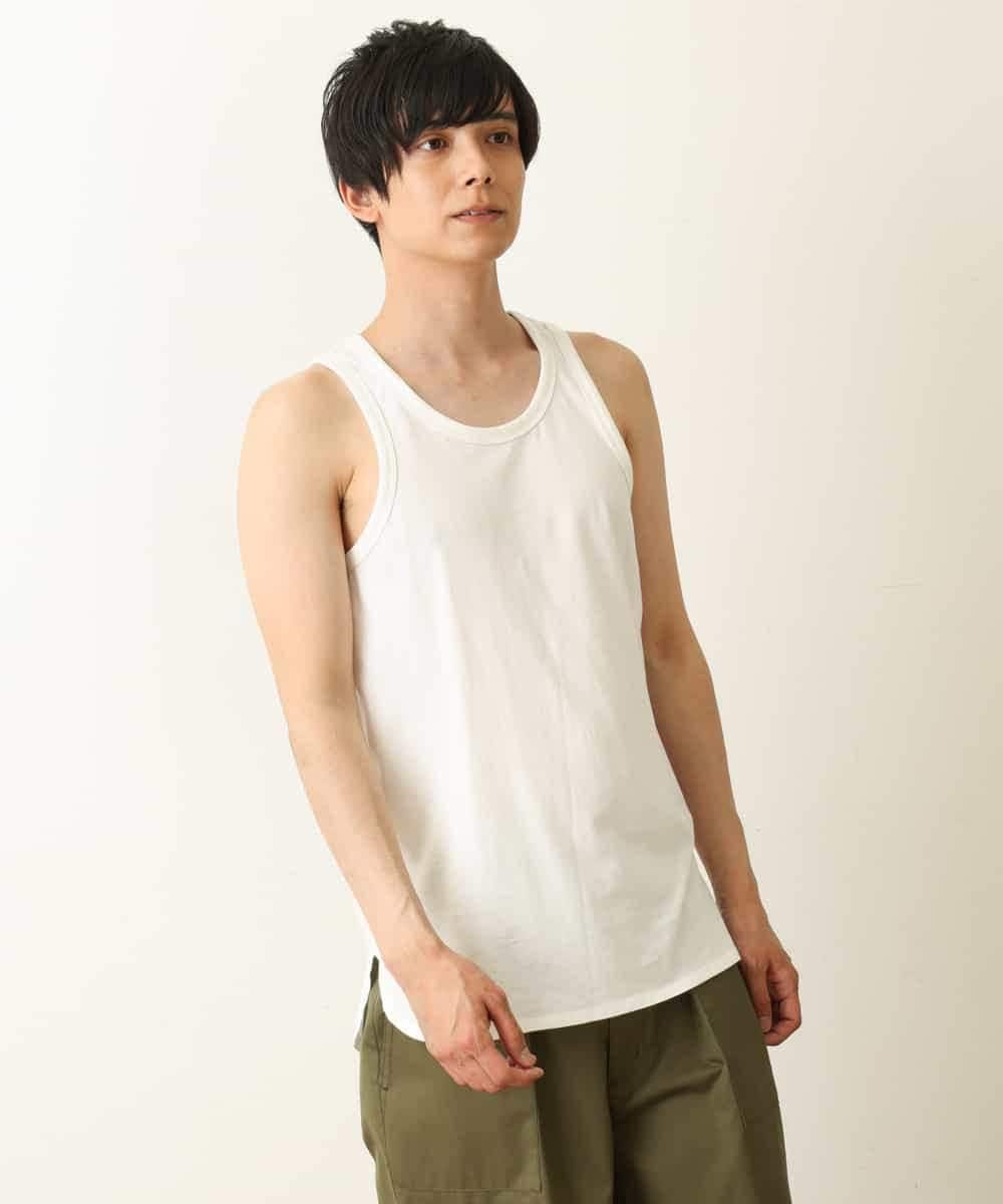 KHBHP62059 a.v.v MEN(アー・ヴェ・ヴェ) 【S-XXL/2SET】カットソー付きシャツプルオーバー ブラウン