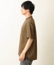 KHBHP77049 a.v.v MEN(アー・ヴェ・ヴェ) 【S-XXL】リライトリングドットバンドカラーシャツ（セットアップ対応） カーキ