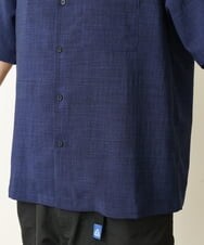 KHBHP78044 a.v.v MEN(アー・ヴェ・ヴェ) 【S-XXL】リライトオープンカラーシャツ（セットアップ対応） ブルー