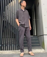 KHBHP78044 a.v.v MEN(アー・ヴェ・ヴェ) 【S-XXL】リライトオープンカラーシャツ（セットアップ対応） ブルー