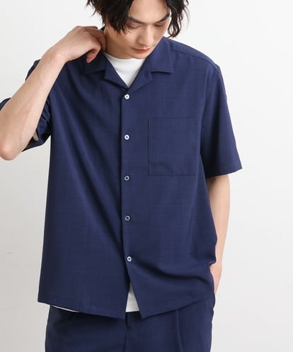 KHBHS78044 a.v.v MEN 【S-XXL】リライト オープンカラーシャツ