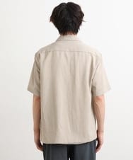 KHBHS78044 a.v.v MEN(アー・ヴェ・ヴェ) 【S-XXL】リライト オープンカラーシャツ ベージュ