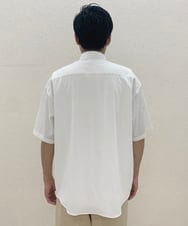 KHBHS82059 a.v.v MEN(アー・ヴェ・ヴェ) 【白シャツ】ワイドシルエット五分袖シャツ ホワイト
