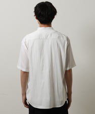 KHBHS83059 a.v.v MEN(アー・ヴェ・ヴェ) 【白シャツ】バンドカラー半袖シャツ ホワイト