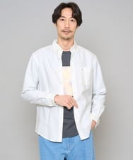 KHBJA01049 a.v.v MEN(アー・ヴェ・ヴェ) 人気No1シャツ【イージーケア/速乾/毛玉になりにくい】ボタンダウンオックスシャツ ホワイト