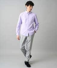 KHBJA01049 a.v.v MEN(アー・ヴェ・ヴェ) 【イージーケア/速乾/毛玉になりにくい】ボタンダウンオックスシャツ ホワイト