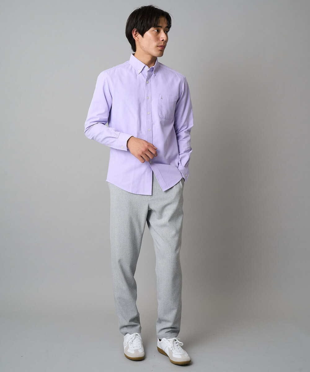 KHBJA01049 a.v.v MEN(アー・ヴェ・ヴェ) 【イージーケア/速乾/毛玉になりにくい】ボタンダウンオックスシャツ ホワイト