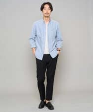 KHBJA01049 a.v.v MEN(アー・ヴェ・ヴェ) 【イージーケア/速乾/毛玉になりにくい】ボタンダウンオックスシャツ ホワイト