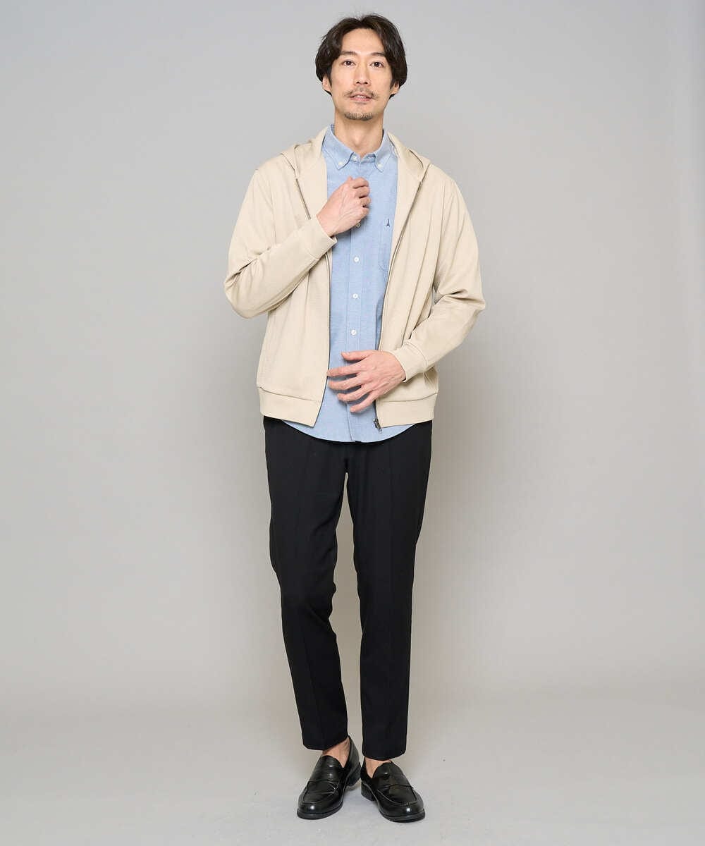 KHBJA01049 a.v.v MEN(アー・ヴェ・ヴェ) 【イージーケア/速乾/毛玉になりにくい】ボタンダウンオックスシャツ ホワイト