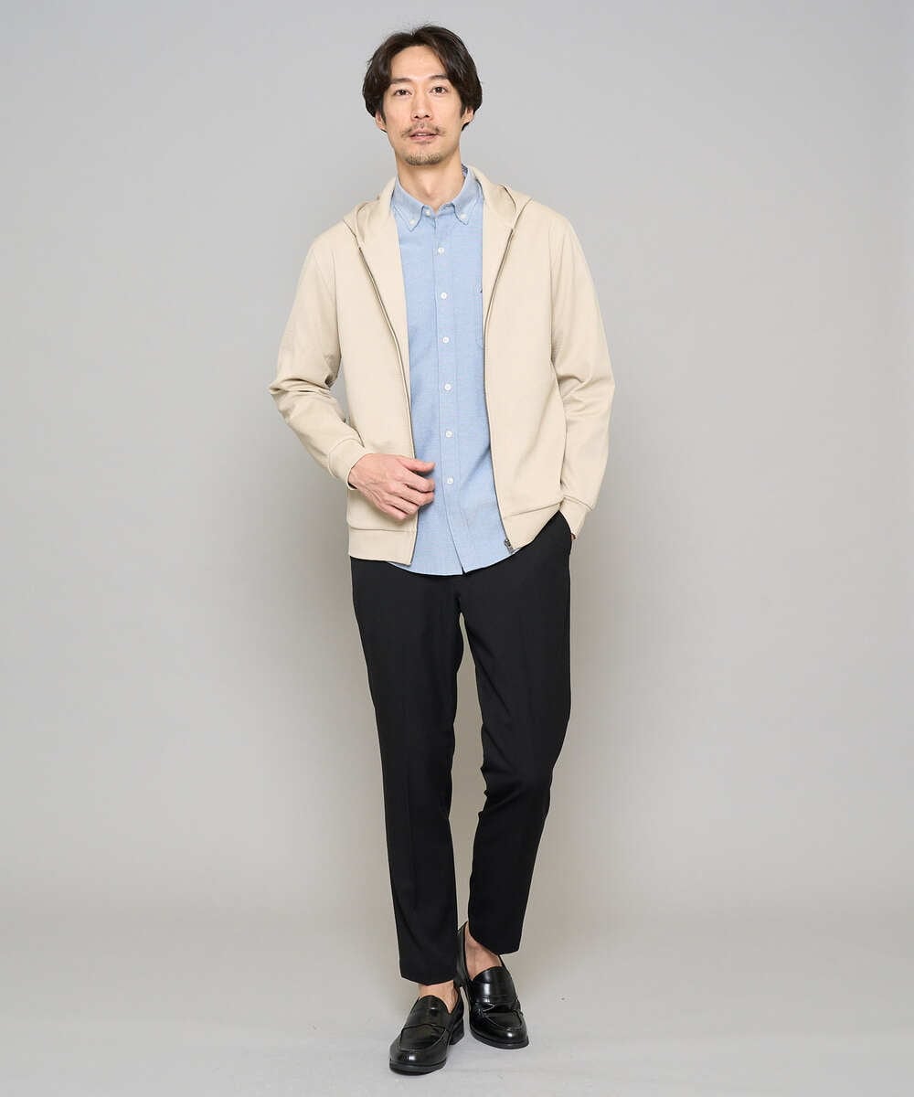 KHBJA01049 a.v.v MEN(アー・ヴェ・ヴェ) 【イージーケア/速乾/毛玉になりにくい】ボタンダウンオックスシャツ ホワイト