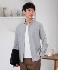 KHBJD01049 a.v.v MEN(アー・ヴェ・ヴェ) 累計22,000枚販売！！ボタンダウンオックスシャツ【速乾/洗濯機で洗える/イージーケア/毛玉になりにくい】 ダークグレー