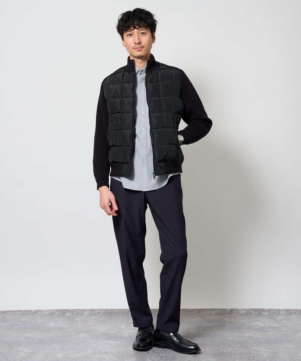 KHBJD01049 a.v.v MEN(アー・ヴェ・ヴェ) 累計22,000枚販売！！ボタンダウンオックスシャツ【速乾/洗濯機で洗える/イージーケア/毛玉になりにくい】 ダークグレー