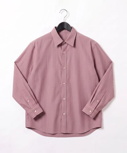 KHBJD65069 a.v.v MEN 【イージーケア/洗濯機で洗える/シワになりにくい/ストレッチ】ワンサイズピンストライプドルマンシャツ