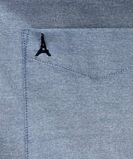 KHBJV01044 a.v.v MEN(アー・ヴェ・ヴェ) 【累計2万枚販売】エッフェル塔刺繍オックスボタンダウンシャツ ライトブラウン
