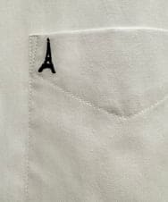 KHBJV01044 a.v.v MEN(アー・ヴェ・ヴェ) 【累計2万枚販売】エッフェル塔刺繍オックスボタンダウンシャツ ライトブラウン