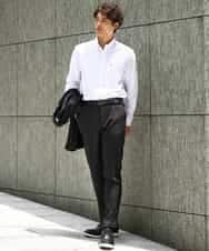 KHBJV01044 a.v.v MEN(アー・ヴェ・ヴェ) 【累計2万枚販売】エッフェル塔刺繍オックスボタンダウンシャツ ライトブラウン