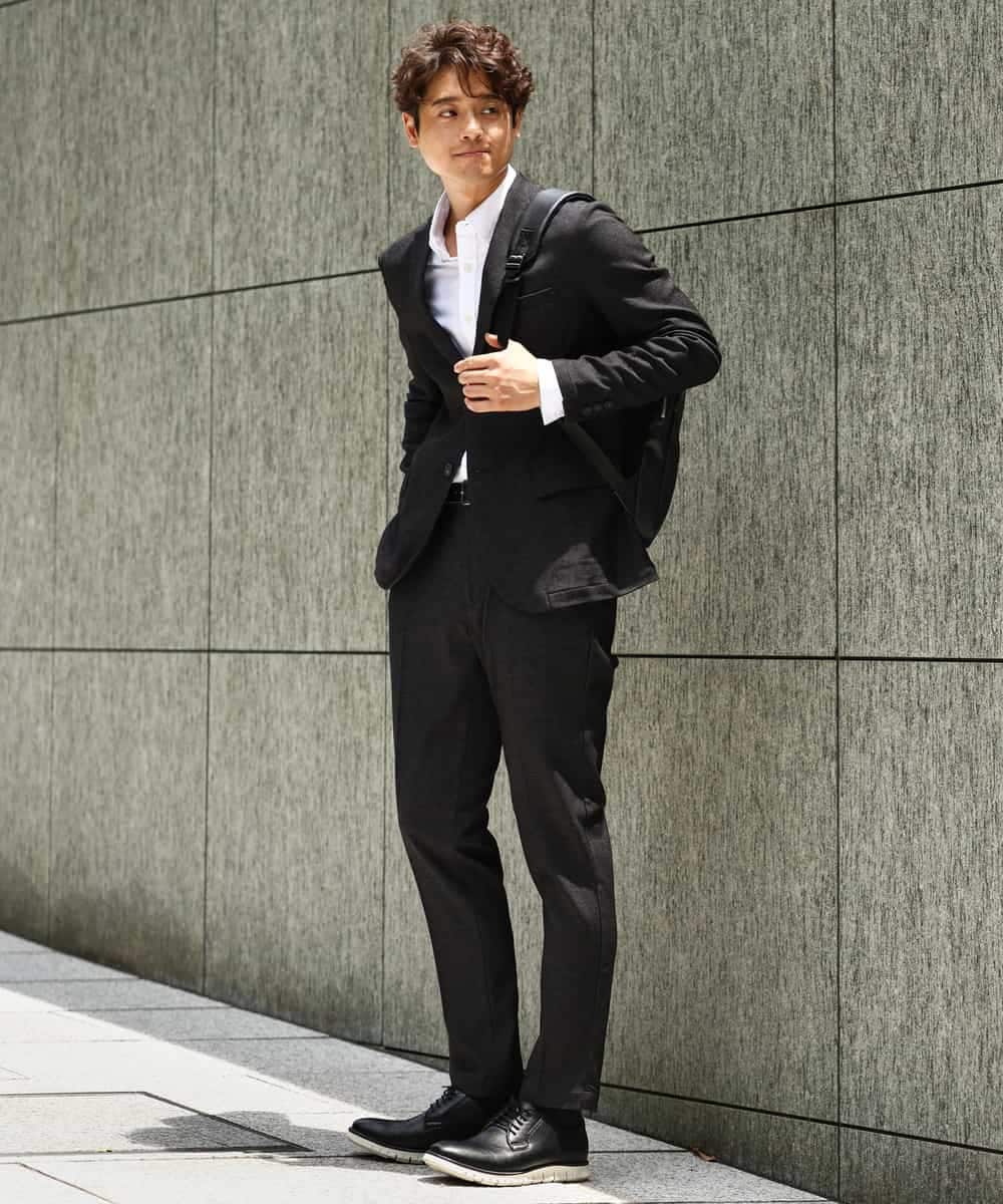 KHBJV01044 a.v.v MEN(アー・ヴェ・ヴェ) 【累計2万枚販売】エッフェル塔刺繍オックスボタンダウンシャツ ライトブラウン