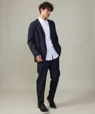 KHBJV01044 a.v.v MEN(アー・ヴェ・ヴェ) 【累計2万枚販売】エッフェル塔刺繍オックスボタンダウンシャツ ライトブラウン