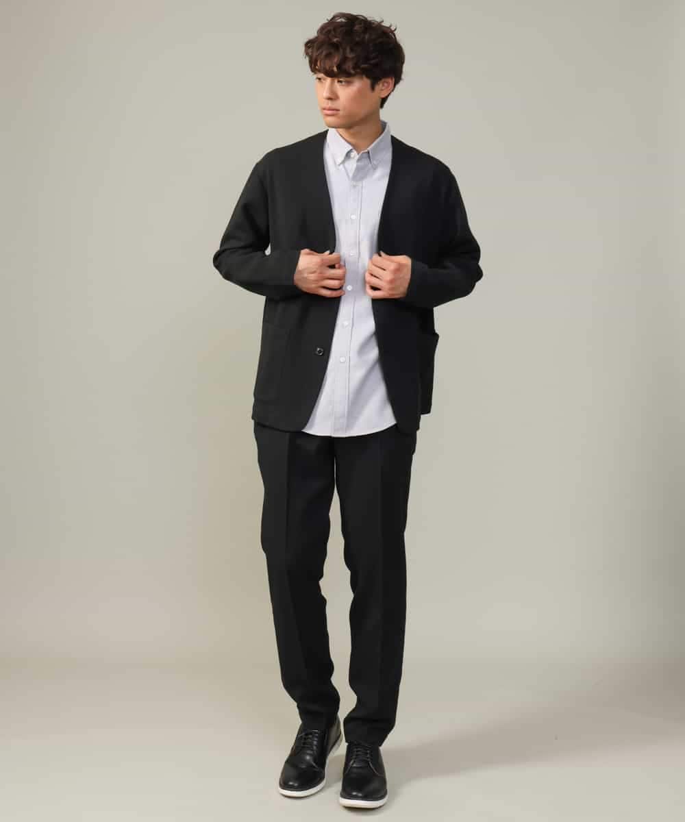 KHBJV01044 a.v.v MEN(アー・ヴェ・ヴェ) 【累計2万枚販売】エッフェル塔刺繍オックスボタンダウンシャツ ライトブラウン